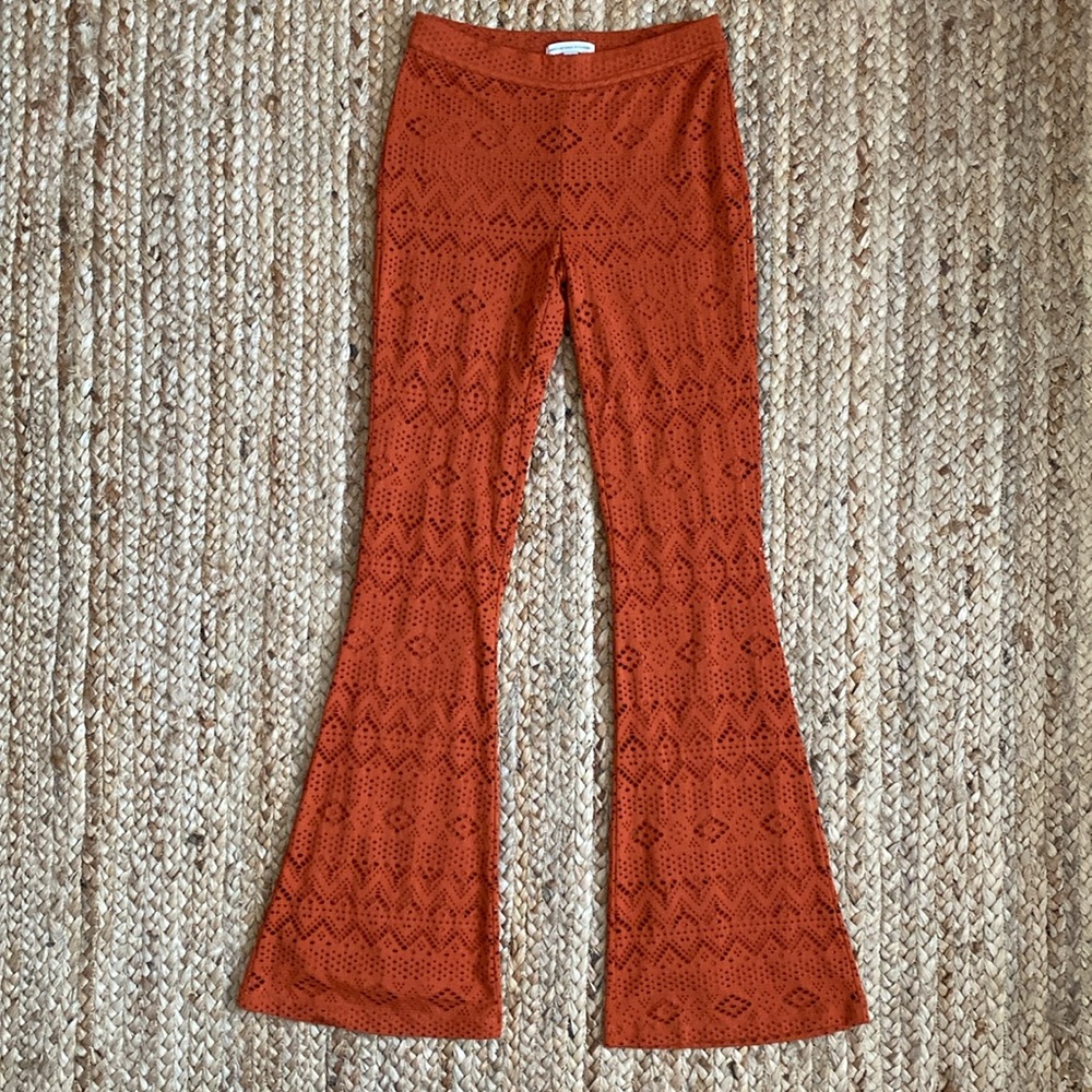 American Eagle Burnt Orange Flares